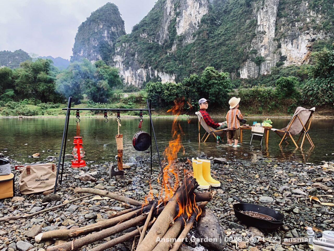 CẮM TRẠI SÔNG BÔI HOÀ BÌNH Cắm trại trên sông bôi nà bờ - Sào Báy