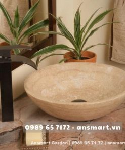 Lavabo chậu đá tự nhiên