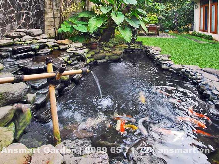 LÀM HỒ CÁ KOI ĐƠN GIẢN Làm hồ cá koi đơn giản