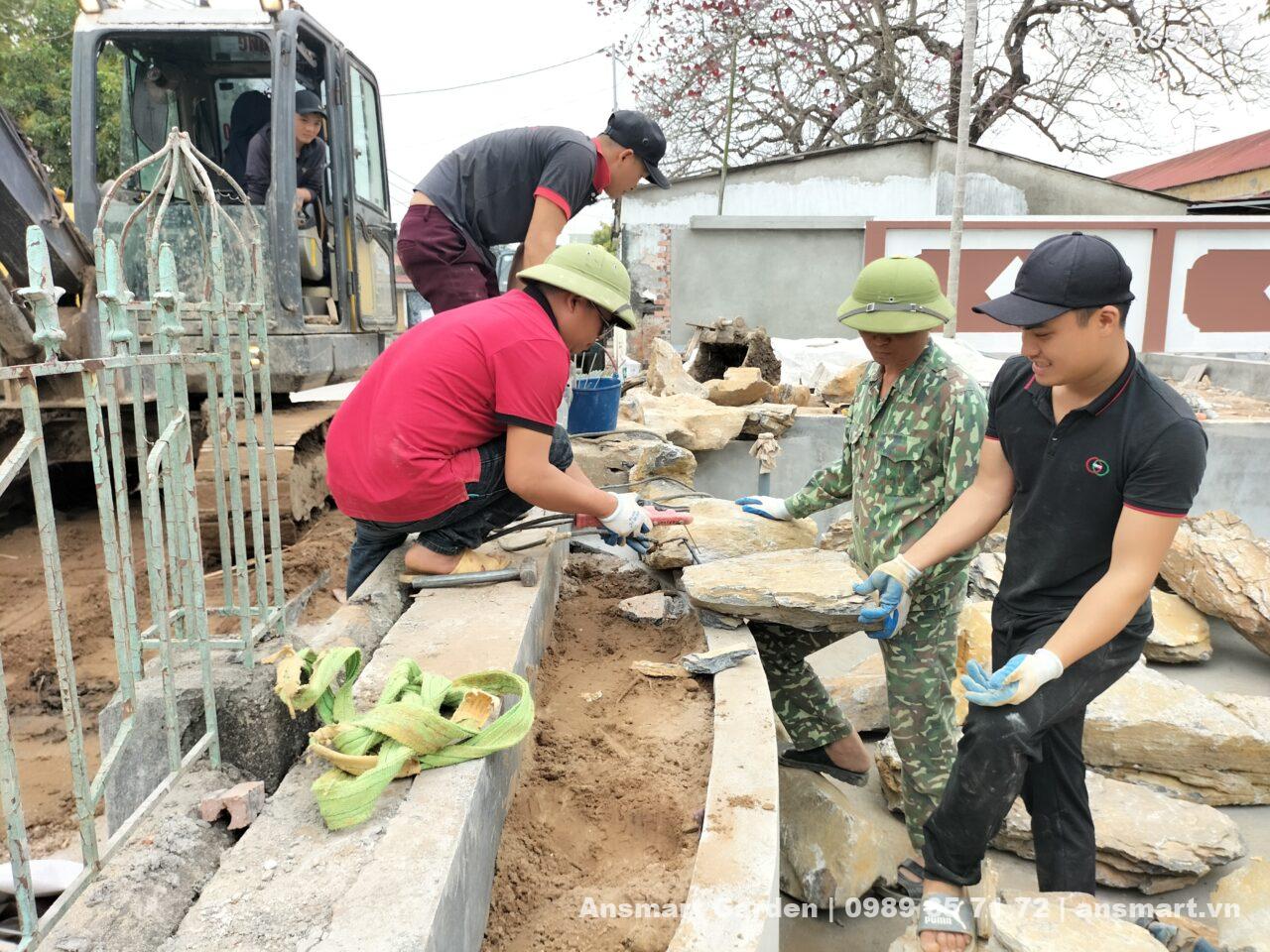 THI CÔNG HỒ CÁ KOI thi công hồ cá koi