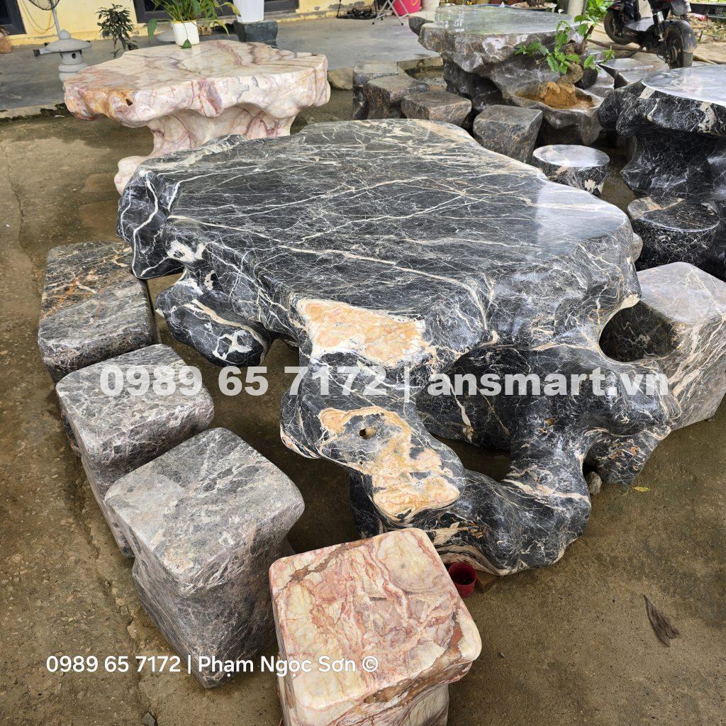 Bàn đá tự nhiên nguyên khối Hà Nội 