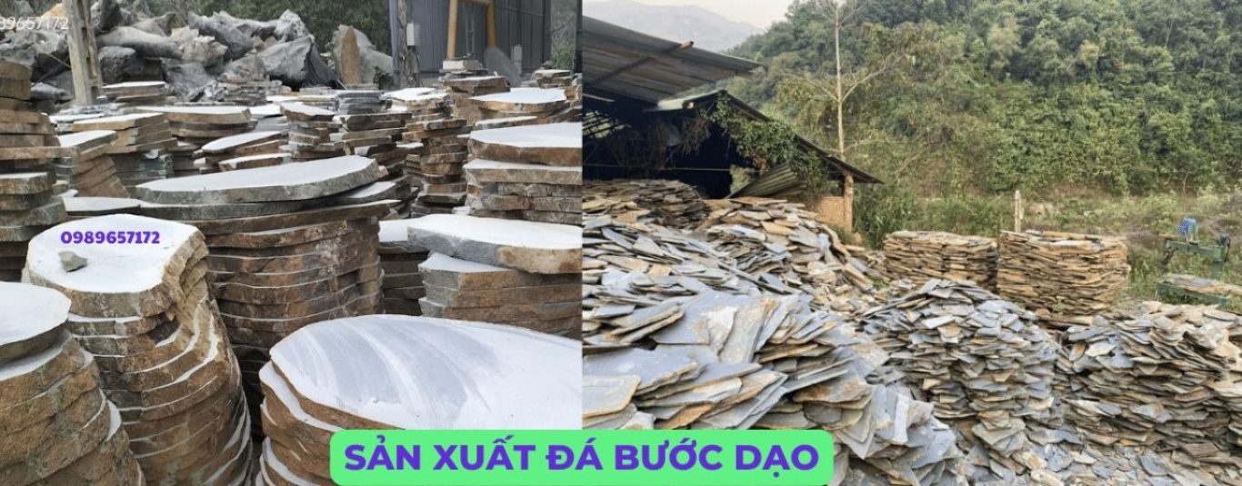 đá bước dạo, đá rối đa sắc, đá lát sân vườn